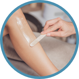 Professional waxing services - eyebrow, leg, arm waxing